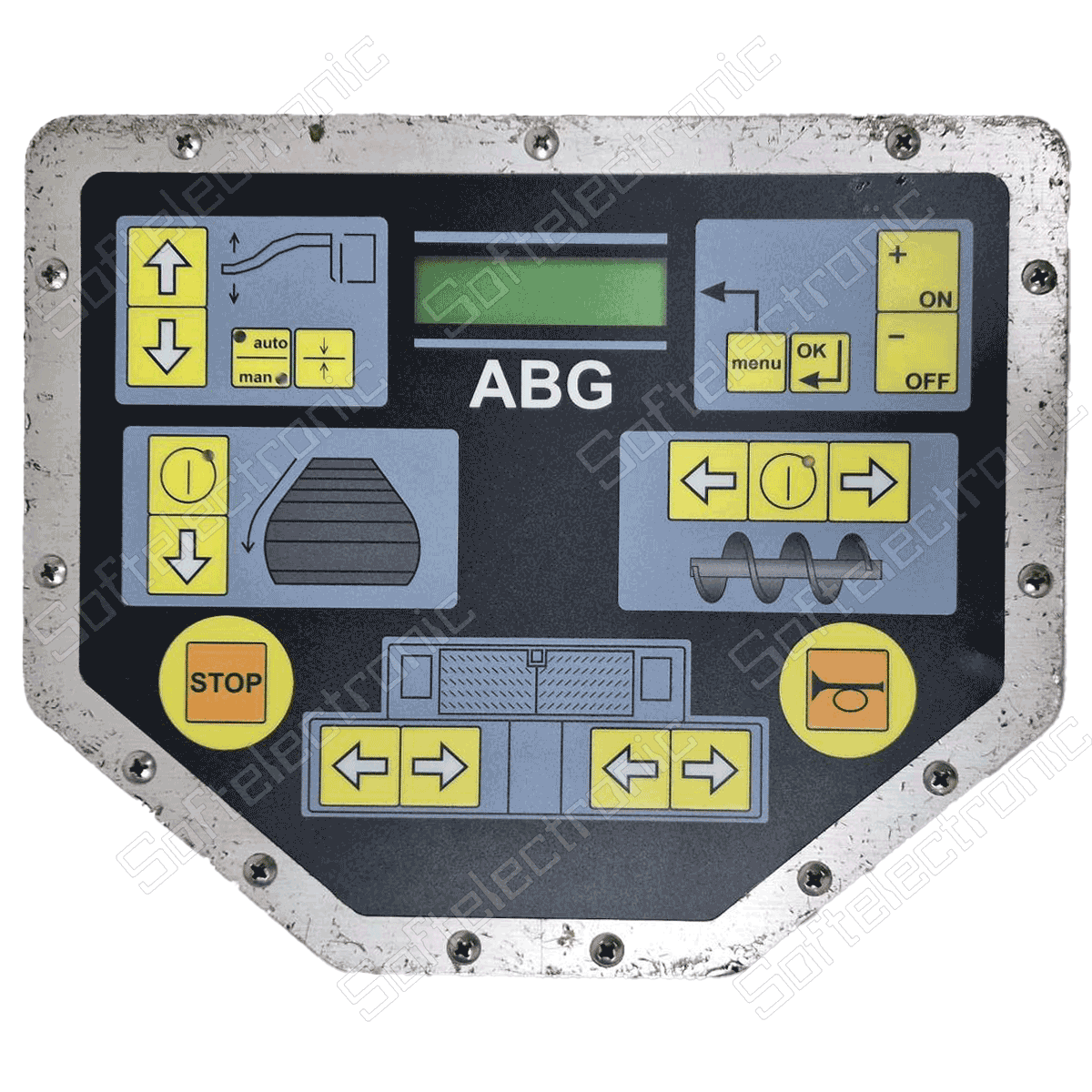 Repair of control panel for Ammann ABG asphalt paver
